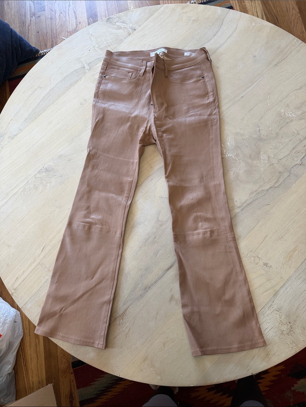 Frame Denim Women's Light Brown Flare Jeans